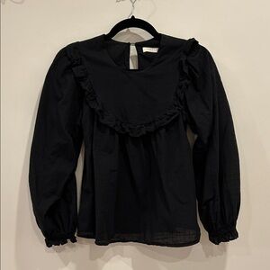 Christy Dawn Black Babydoll Top Sz XS